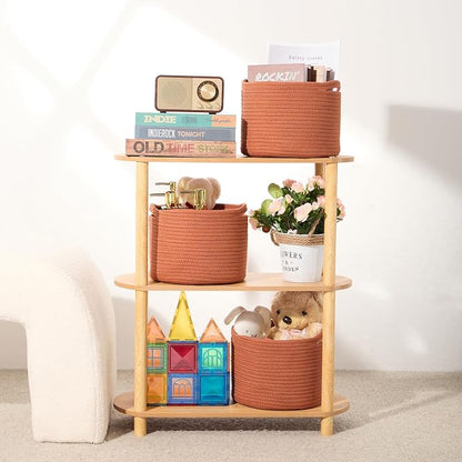 Small Basket for Organizing | Cube Shelf Closet Storage Baskets | 9.7×9.7×7.1” - Image 6