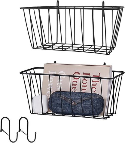 2 Pack Large Grid Wall Baskets - Image 8