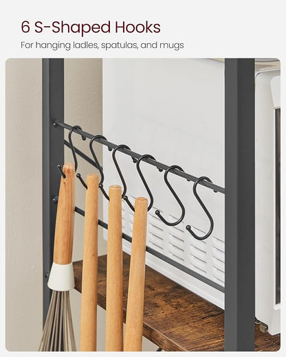 VASAGLE Baker's Rack, Microwave Stand, Kitchen Storage Rack - Image 10