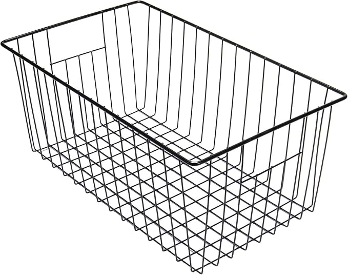 16" L x 12" W Wider Freezer Storage Organizer Baskets Container, Deep Metal - Image 5