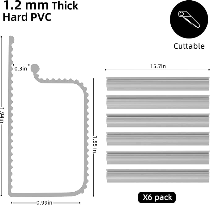 YECAYE 94.2 in Cable Management Under Desk, Easy Install Adhesive Mount Cord - Image 5