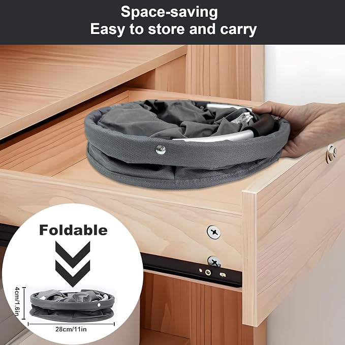 17L Cleaning Caddy with Handle, Cleaning Supplies Organizer, Foldable Storage - Image 6