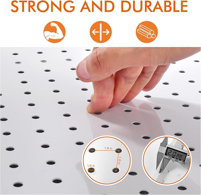 G.CORE Heavy Duty Metal Pegboard Organizer - Image 4