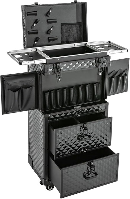 Cosmetic Train Case, Makeup Organizer Travel Case by Unknown