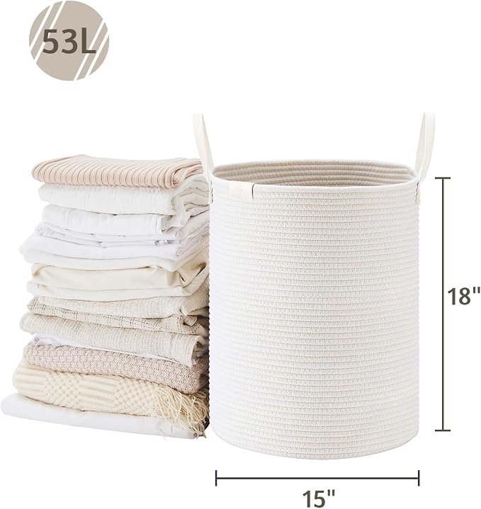 VIPOSCO Tall Laundry Basket, Large Dirty Clothes Hamper - Image 5