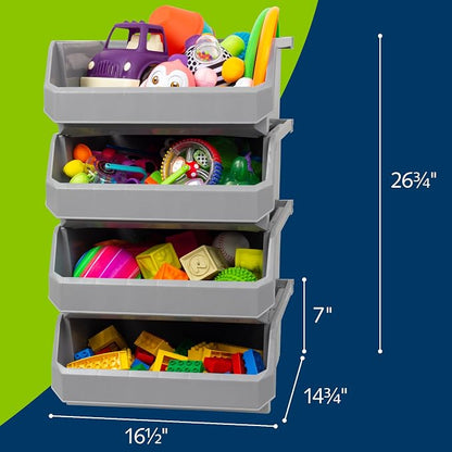 Plastic Containers for Organizing and Storage Bins for Closet, Garage or Pantry - Image 3