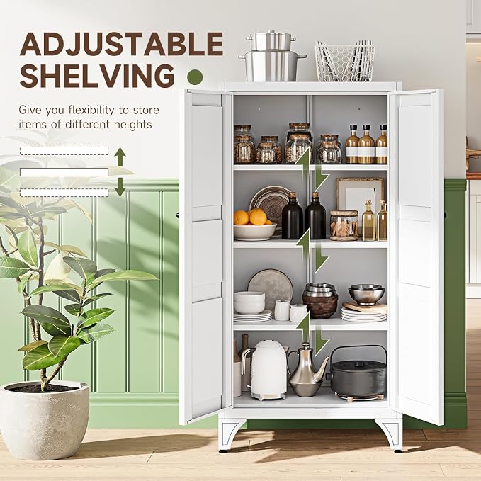 Letaya 47.3" H Metal Storage Cabinet - Image 5