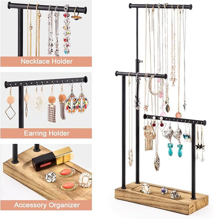 SRIWATANA Jewelry Organizer Stand, Extra Tall Necklace Holder Jewelry Holder - Image 5