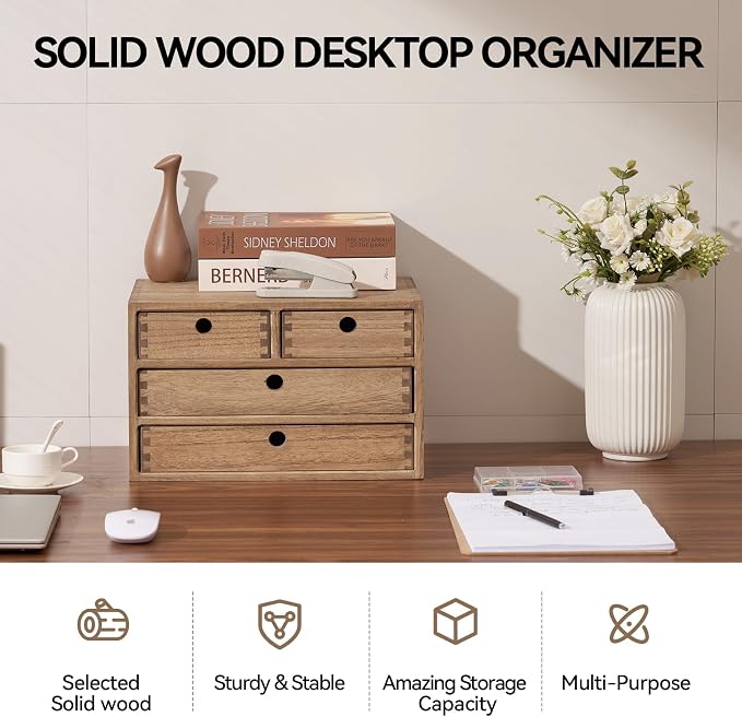 KIRIGEN Wood Desk Organizer - Image 4