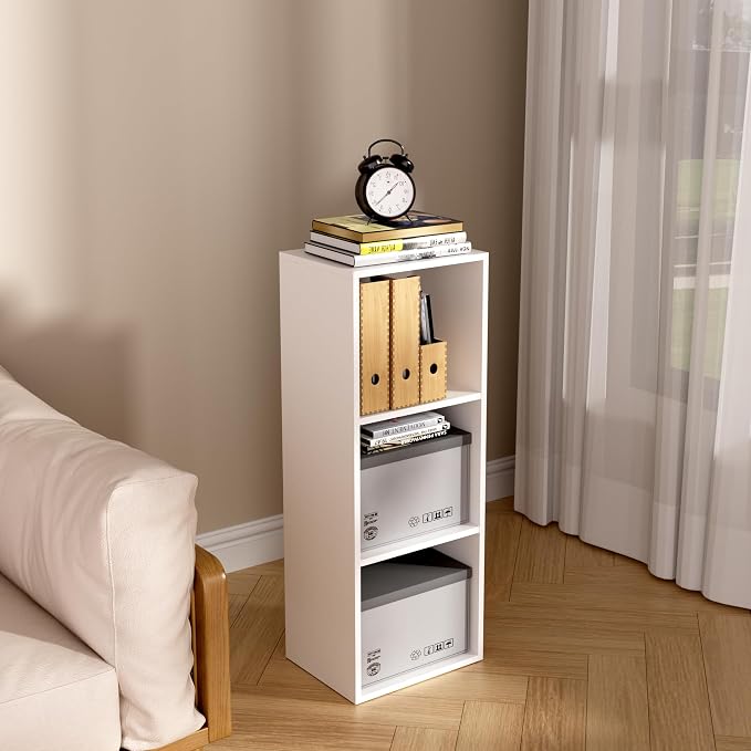 Wooden 3 Cube Storage Organizer, 3 Tier Storage Cubes Storage Display Cubby - Image 5