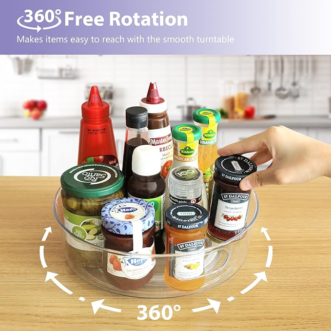 GUZON 4 Pack Lazy Susan Organizer - Image 2