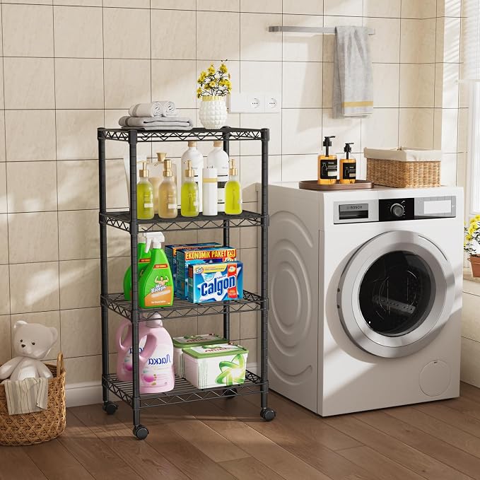 Golpart Small Shelves Storage Wire Metal Adjustable Shelf Unit - Image 9