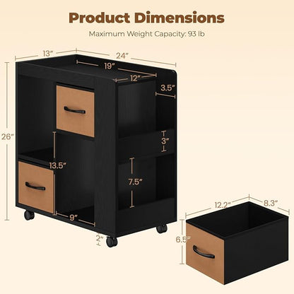 Yaheetech Narrow Side Table - Image 3