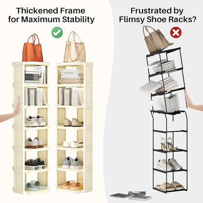 Kitstorack Vertical Shoe Rack: 5 Tiers Stackable Shoe Rack - Image 4
