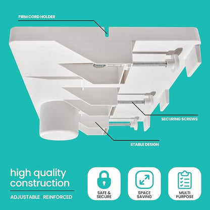 Modern Innovations Large White Bedside Shelf - Image 4