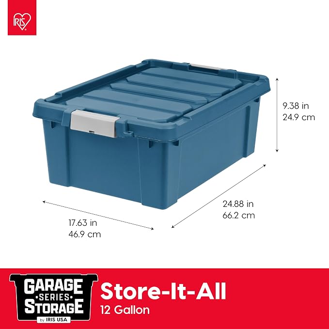 IRIS USA 12 Gallon Eco-Friendly Lockable Storage Bins - Image 2