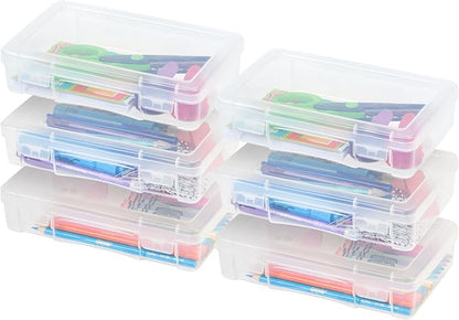 IRIS USA Pencil Case Boxes, |Made in USA|, Plastic Bead Organizing Containers by IRISUSA