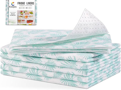 Cooyes Absorbent Refrigerator Liners, Non Slip Shelf Liner by Cooyes