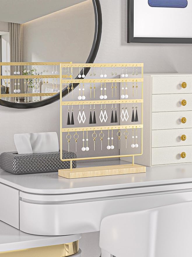 Earring Holder Organizer, Pierced Large Earrings Display Stand - Image 2
