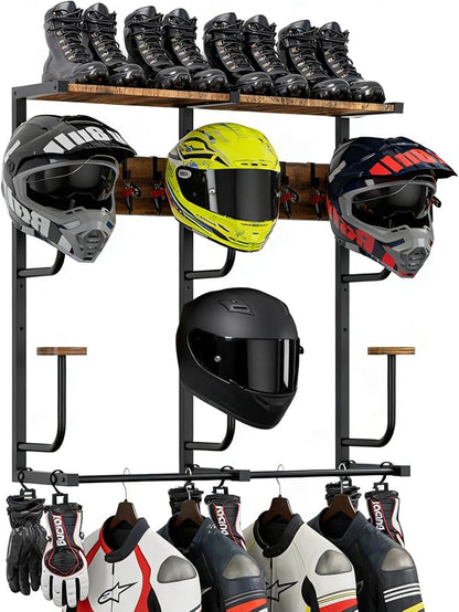 6-in-1 Motorcycle Helmet Rack by Chaoos
