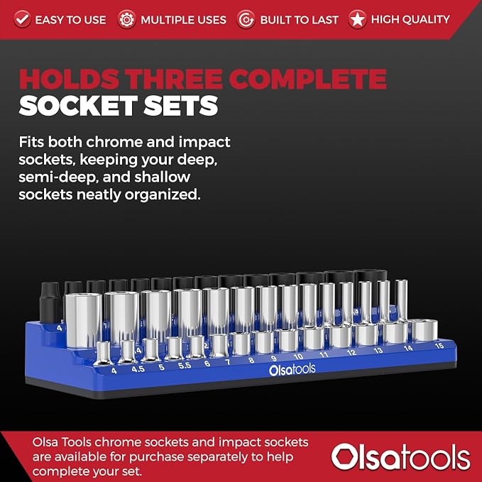 Olsa Tools Magnetic Socket Organizer - Image 2