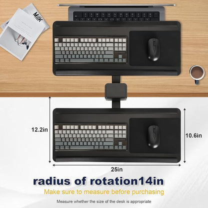 Adjustable Under Desk Keyboard Tray - Image 2