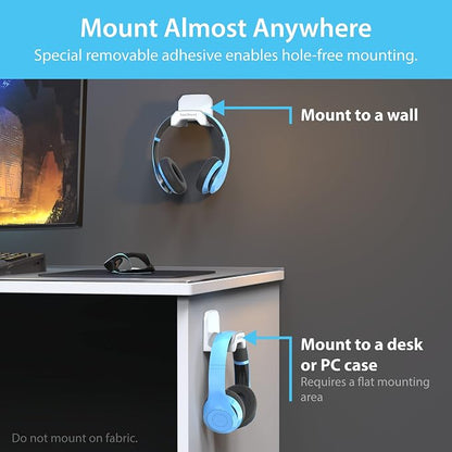 TotalMount Gaming Headset Hanger – Includes Removable Adhesive Strips - Image 4