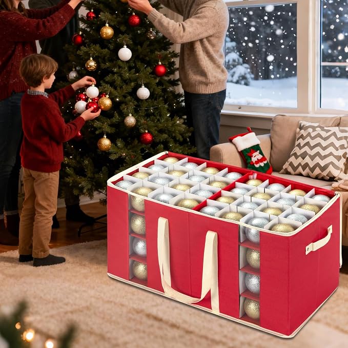Christmas Visible Ornament Storage Box - Image 3