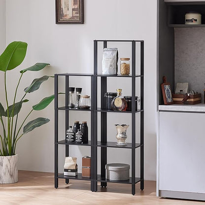 YUFAM 4 Tier Small Bookshelf, Narrow Tall Shelf, Wooden Book Shelf, Skinny - Image 6