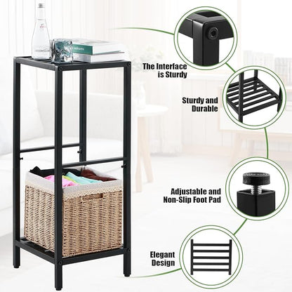 Party Zealot 2 Packs of 2-Tier Tall Metal Square Plant Stand 31” Heavy-Duty - Image 4