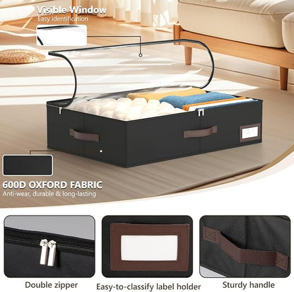 OIAHOMY 2 Pack Under Bed Storage - Image 4