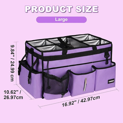 Large Cleaning Caddy Bag With Detachable Divider, Caddy Organizer With Handle - Image 6