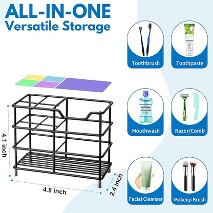 Urbanstrive 304 Stainless Steel Bathroom Toothbrush Holder Toothpaste Holder - Image 2