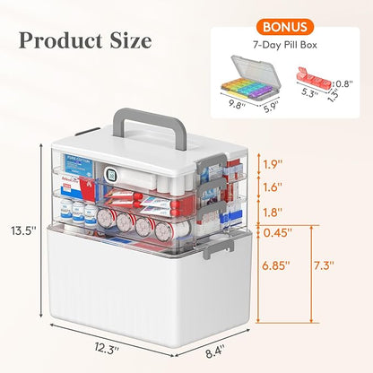 Lifewit 4-Tier Extra-Tall Medicine Cabinet Organizer - Image 3