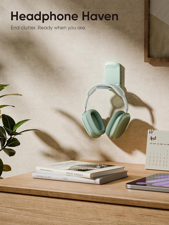 MAMUVIMO Headphone Stand, Headset Stand Foldable ＆ Sticky, Headphone Holder - Image 6