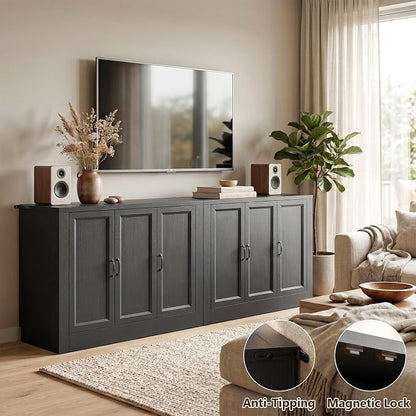 118" W Modern Buffet Cabinet - Image 4