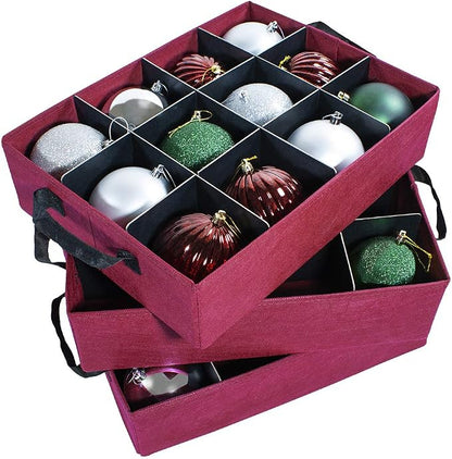 Christmas Ornament Storage Box, Holds 36-4 Inch Ornaments | Adjustable - Image 2