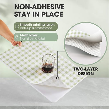 Drawer and Shelf Liner, Non-Slip Kitchen Cabinet Liners Non-Adhesive Thick - Image 2