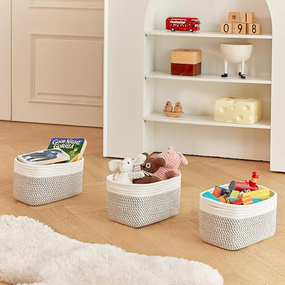 Small Cotton Rope Basket – Storage Bin - Image 5