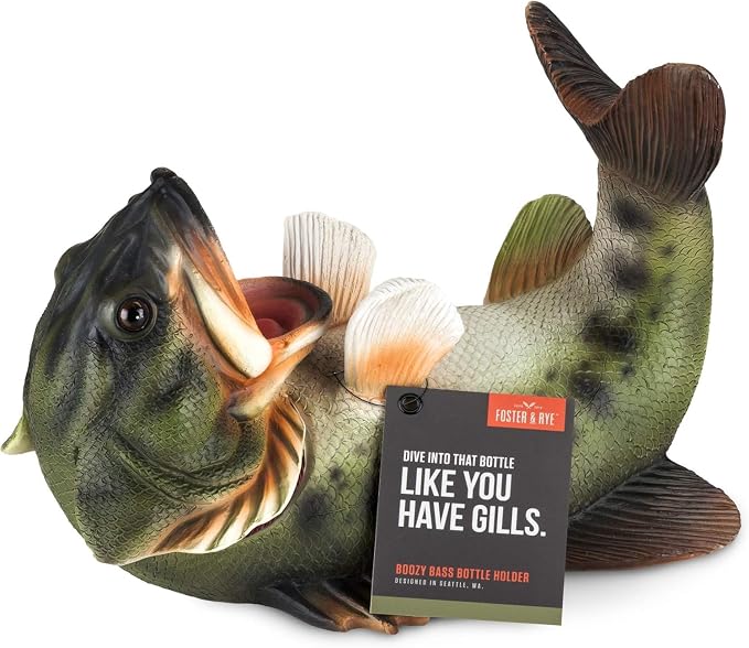 True Boozy Bass Polyresin Wine Bottle Holder - Image 8