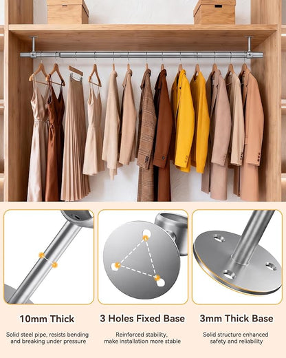 Supforce Ceiling Mounted Closet Rods - Image 6