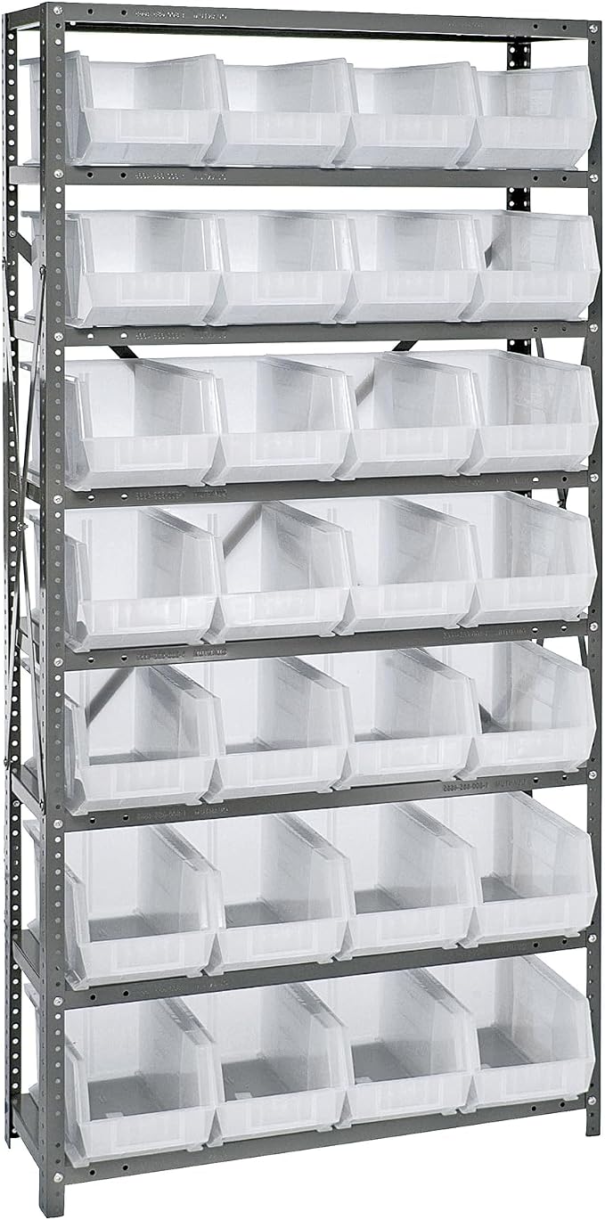 Quantum Storage Systems QSBU-240CL Giant Open Hopper Steel Shelving System by QuantumStorageSystems