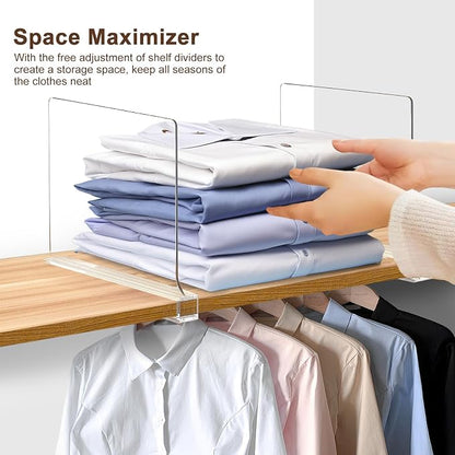 10 Pack Shelf Dividers, Adjustable Shelf Dividers - Image 2