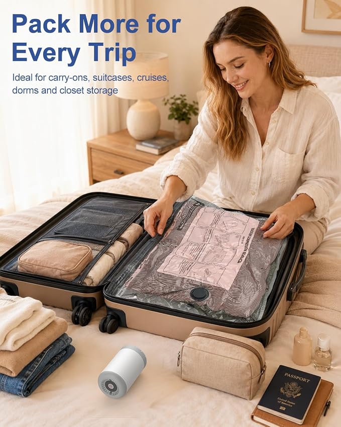 Fantictas 18 Pack Travel Vacuum Bags - Image 7