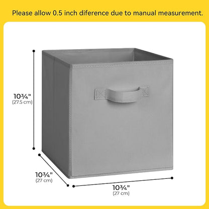 Cupic Cupid 11x11 Storage Cubes, 10 Pack Open Storage Bins - Image 2