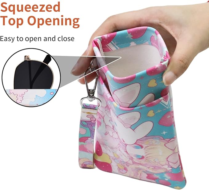 Double Eyeglass Case Soft Dual Glasses Case - Image 5