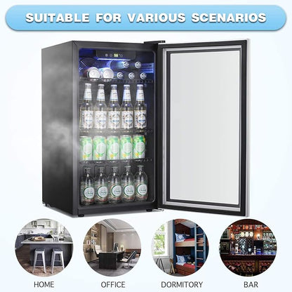 Antarctic Star Beverage Refrigerator Cooler -120 Can Mini Fridge Glass Door - Image 7