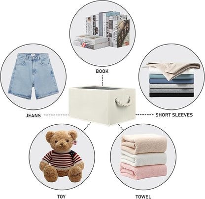 Closet Storage Bins, Linen Closet Organizers and Storage Basket - Image 6
