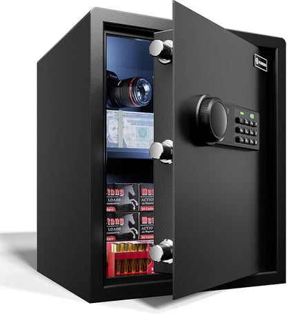XDeer Biometric Safe Box, Quick-Access Security Safe Box by XDeer