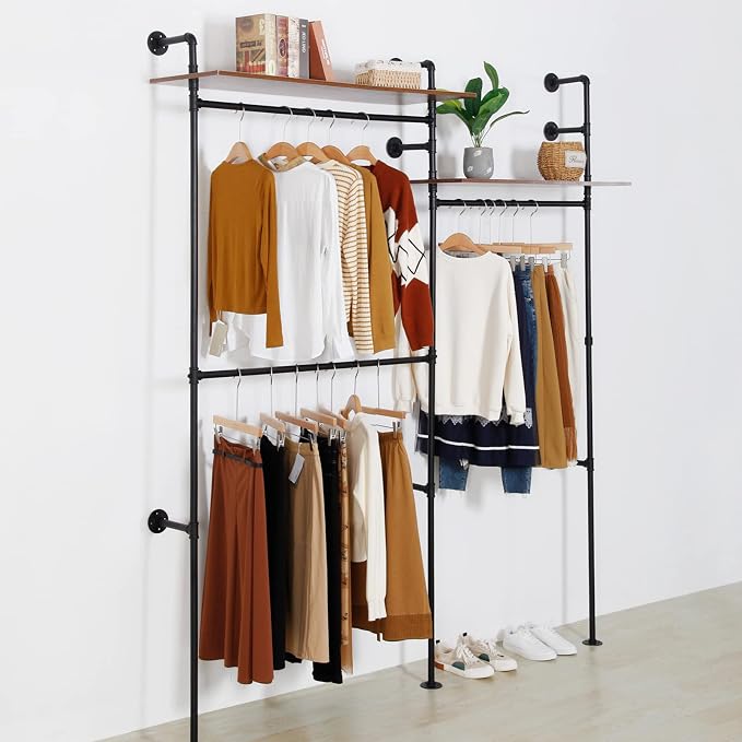 Industrial Pipe Clothing Rack - Image 6